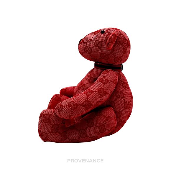 🔴 Gucci Teddy Bear - Red GG Canvas - Picture 8 of 11